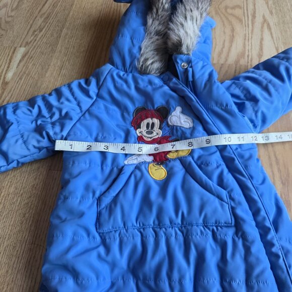 Disney Baby Mickey Mouse Blue winter One Piece Hooded Snow suite 9-12 Months Vtg - Picture 16 of 16
